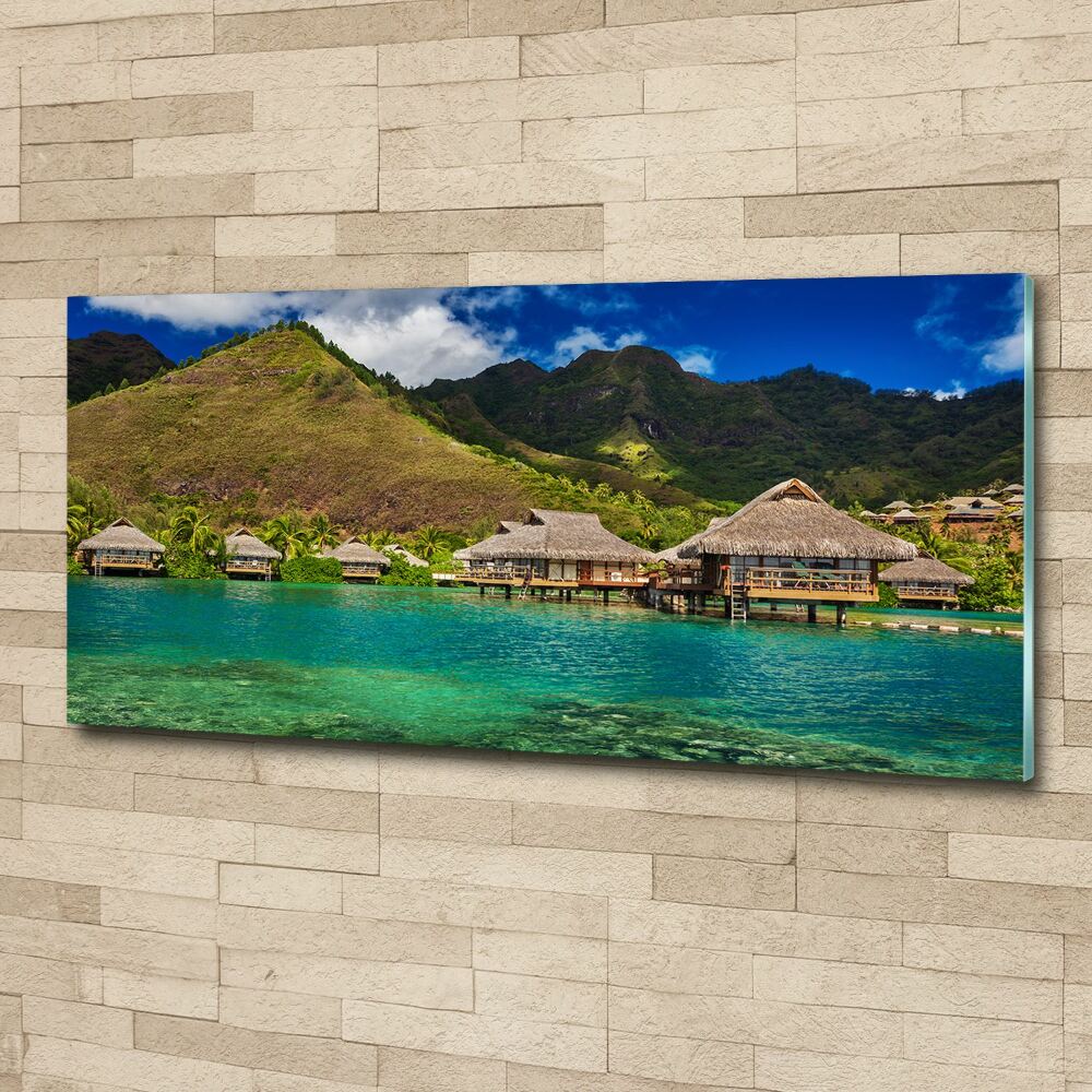 Acrylic print Bungalowy by the water