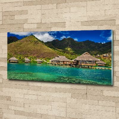 Acrylic print Bungalowy by the water