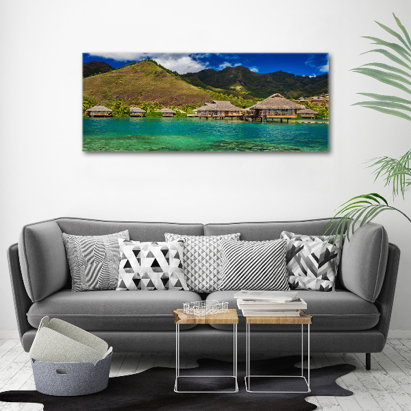 Acrylic print Bungalowy by the water