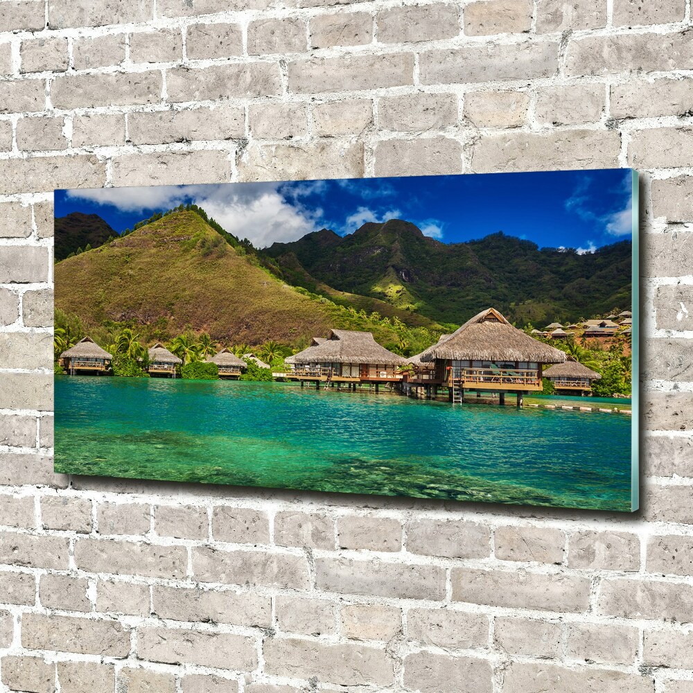 Acrylic print Bungalowy by the water