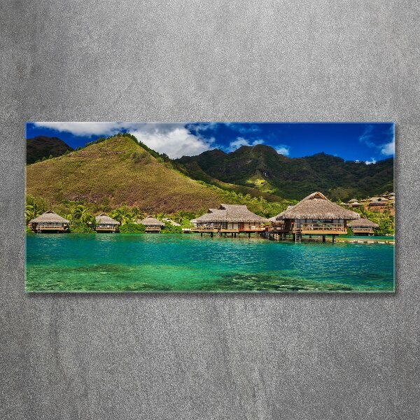 Acrylic print Bungalowy by the water