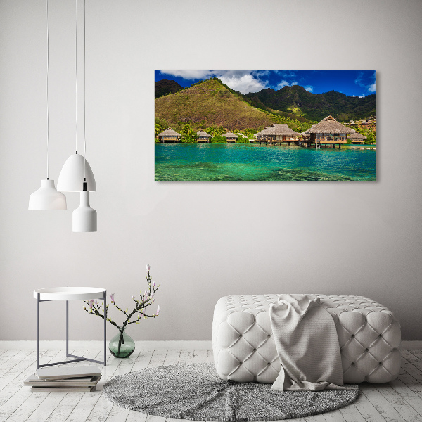 Acrylic print Bungalowy by the water