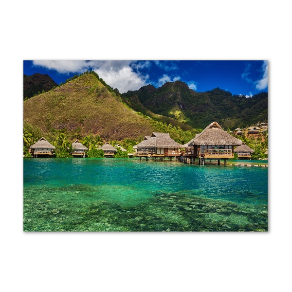 Acrylic print Bungalowy by the water