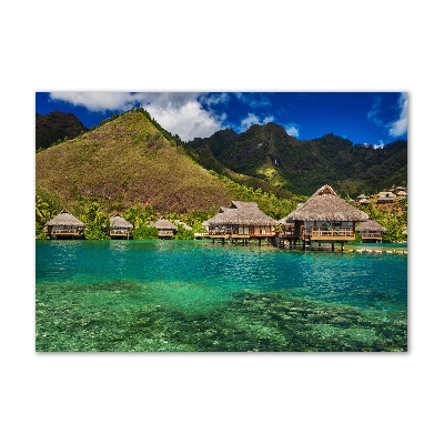 Acrylic print Bungalowy by the water