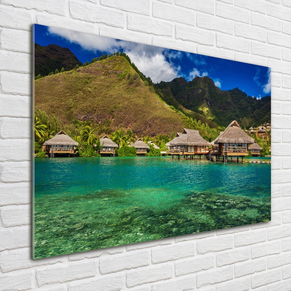 Acrylic print Bungalowy by the water