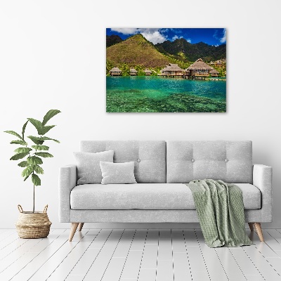 Acrylic print Bungalowy by the water