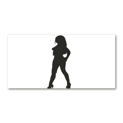 Wall art acrylic A woman's silhouette