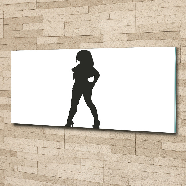 Wall art acrylic A woman's silhouette