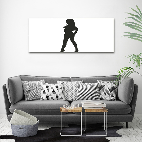 Wall art acrylic A woman's silhouette