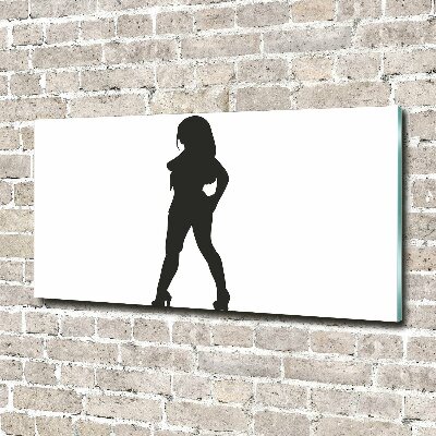 Wall art acrylic A woman's silhouette