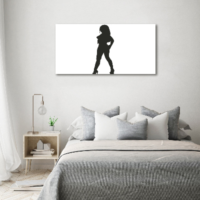 Wall art acrylic A woman's silhouette