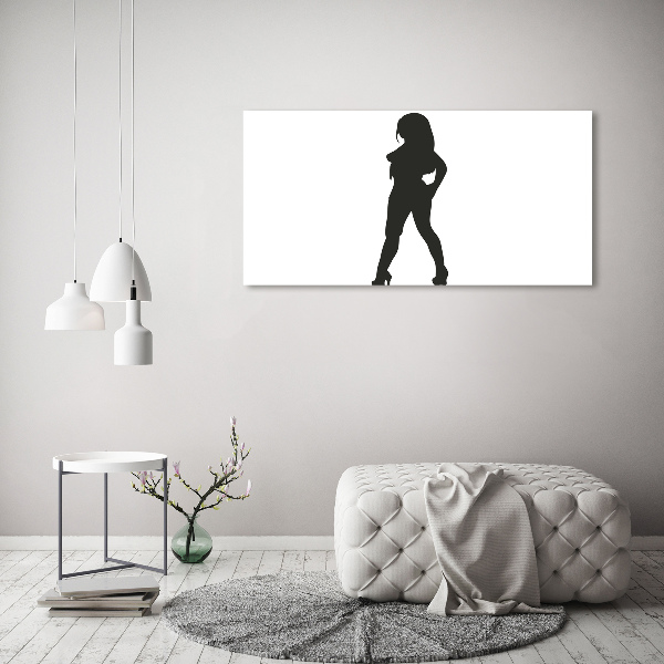 Wall art acrylic A woman's silhouette