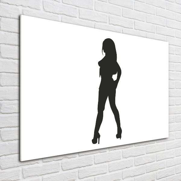 Wall art acrylic A woman's silhouette