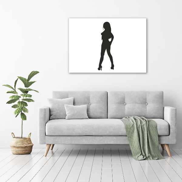 Wall art acrylic A woman's silhouette