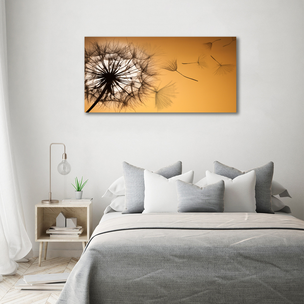 Glass acrylic wall art Dandelion