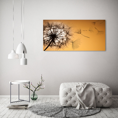 Glass acrylic wall art Dandelion