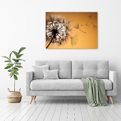 Glass acrylic wall art Dandelion