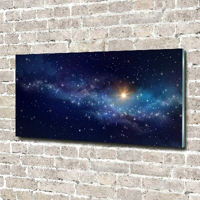 Glass acrylic wall art Galaxy