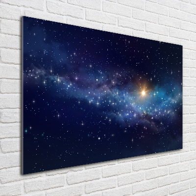 Glass acrylic wall art Galaxy