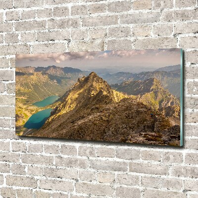 Glass acrylic wall art Morskie Oko Tatry