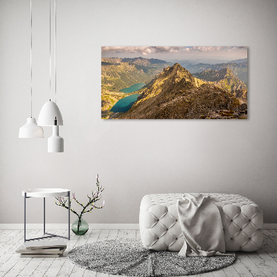 Glass acrylic wall art Morskie Oko Tatry