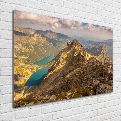 Glass acrylic wall art Morskie Oko Tatry