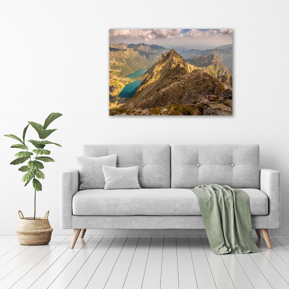 Glass acrylic wall art Morskie Oko Tatry