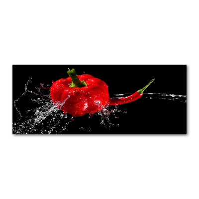 Wall art acrylic Red peppers