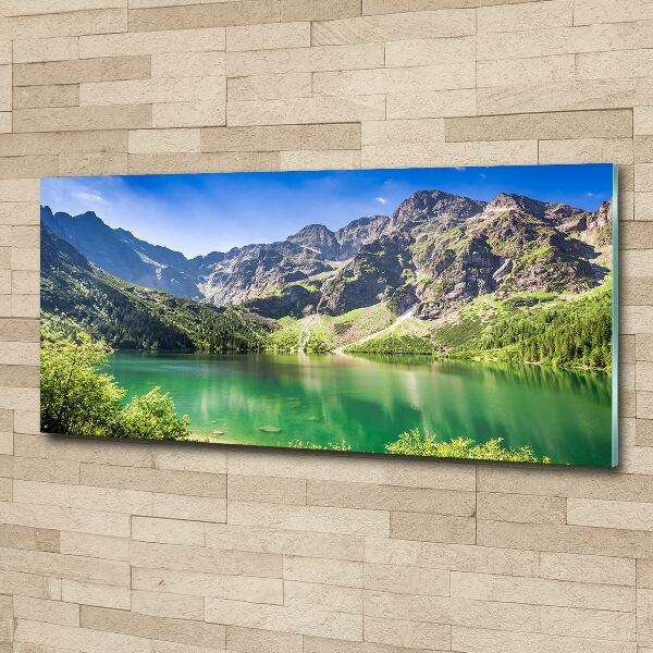 Glass acrylic wall art Morskie Oko Tatry