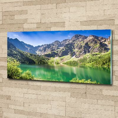 Glass acrylic wall art Morskie Oko Tatry