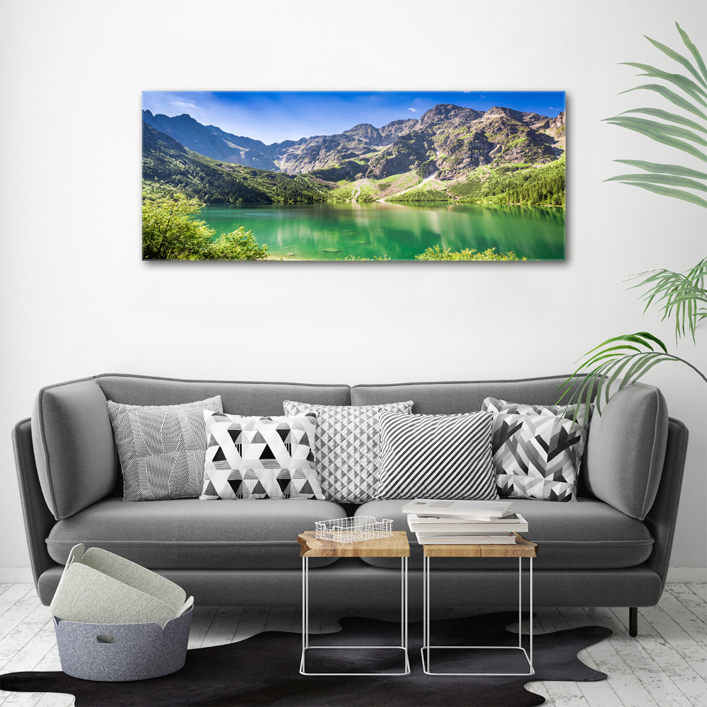 Glass acrylic wall art Morskie Oko Tatry