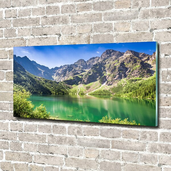 Glass acrylic wall art Morskie Oko Tatry