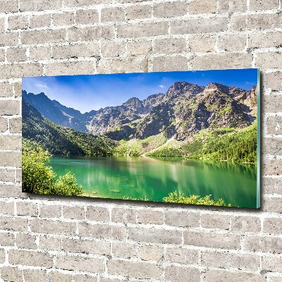 Glass acrylic wall art Morskie Oko Tatry