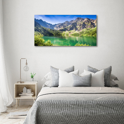 Glass acrylic wall art Morskie Oko Tatry