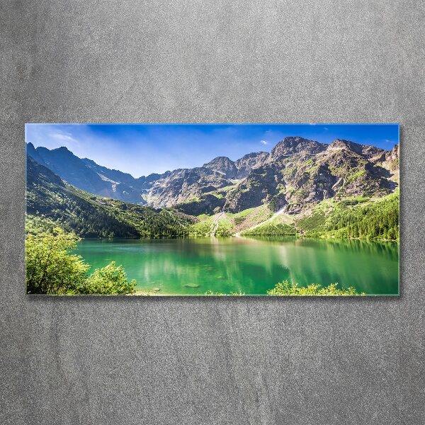 Glass acrylic wall art Morskie Oko Tatry