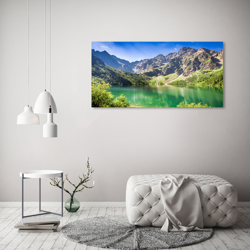 Glass acrylic wall art Morskie Oko Tatry