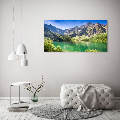 Glass acrylic wall art Morskie Oko Tatry