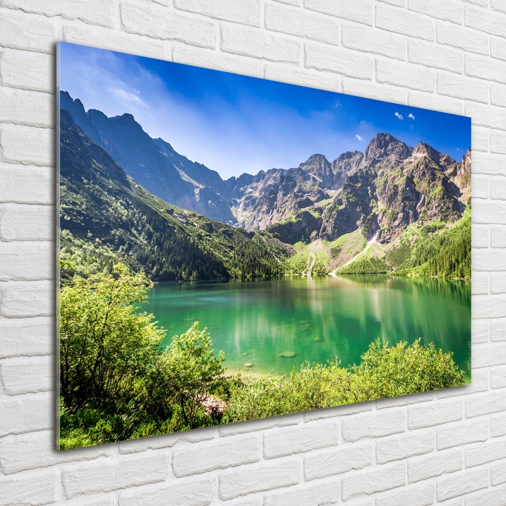 Glass acrylic wall art Morskie Oko Tatry