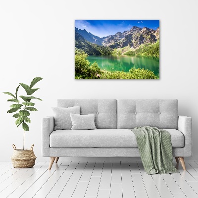 Glass acrylic wall art Morskie Oko Tatry