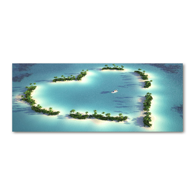 Acrylic wall picture Islands shape