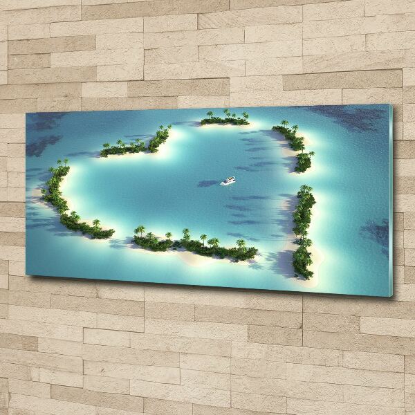 Acrylic wall picture Islands shape