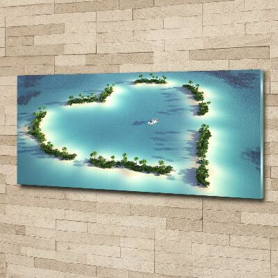 Acrylic wall picture Islands shape