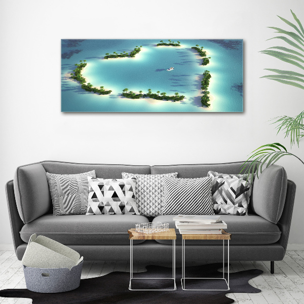 Acrylic wall picture Islands shape