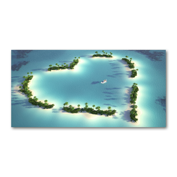 Acrylic wall picture Islands shape