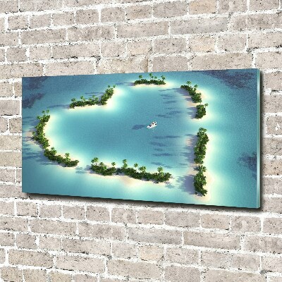 Acrylic wall picture Islands shape