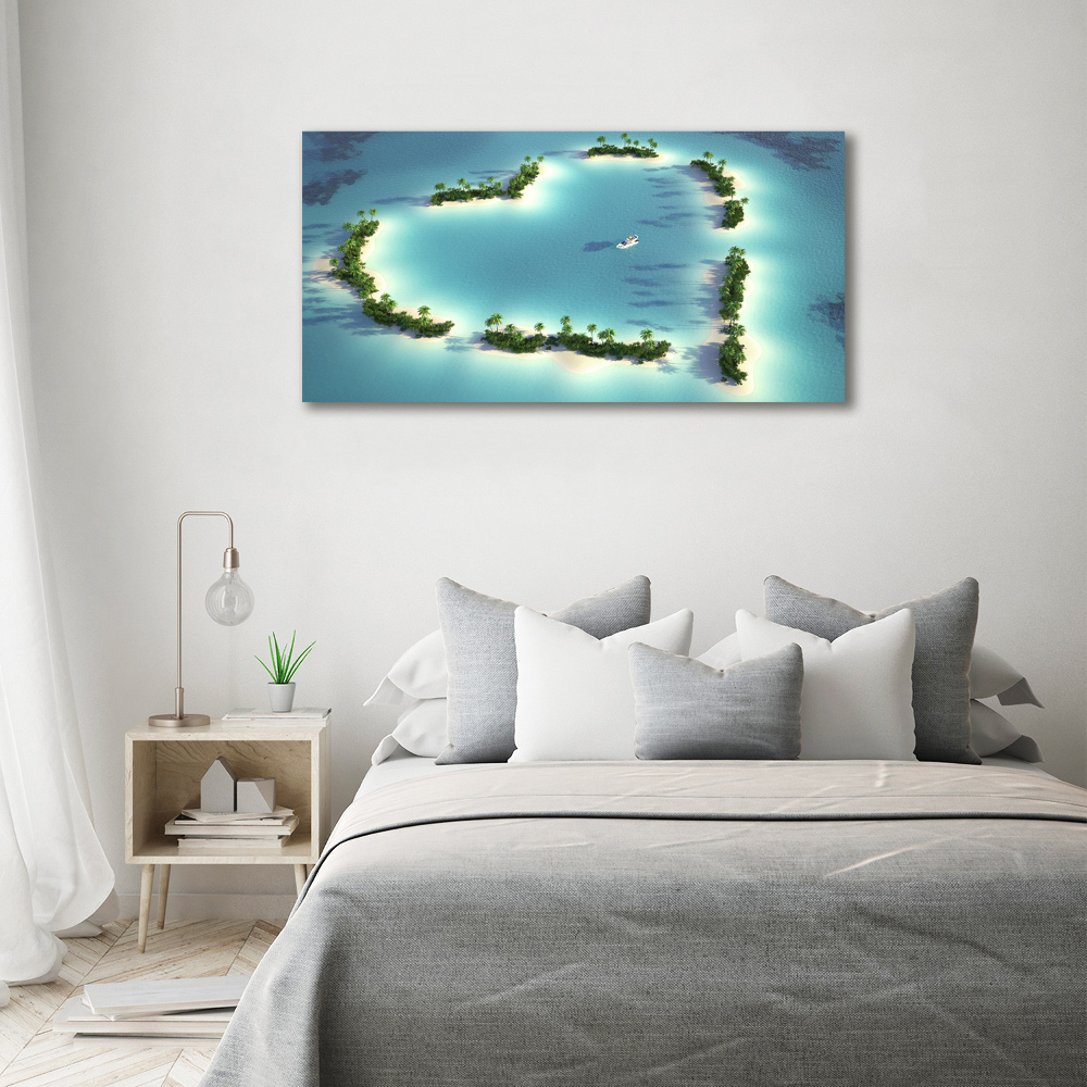 Acrylic wall picture Islands shape