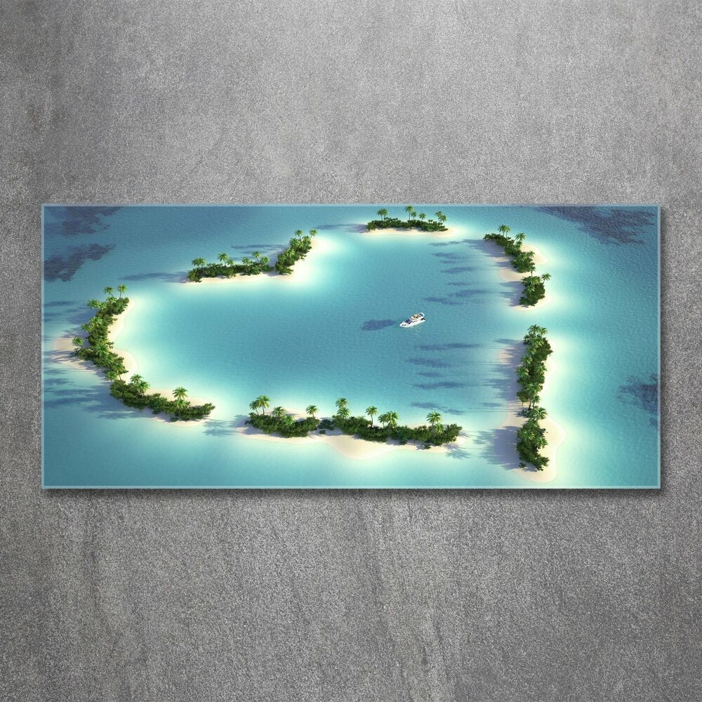 Acrylic wall picture Islands shape