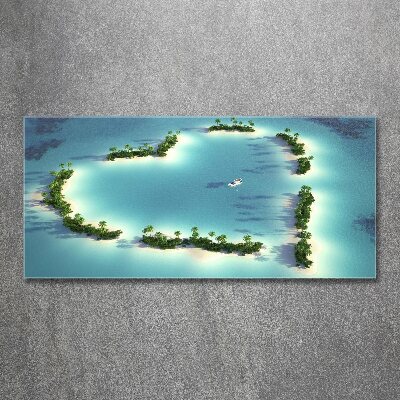 Acrylic wall picture Islands shape