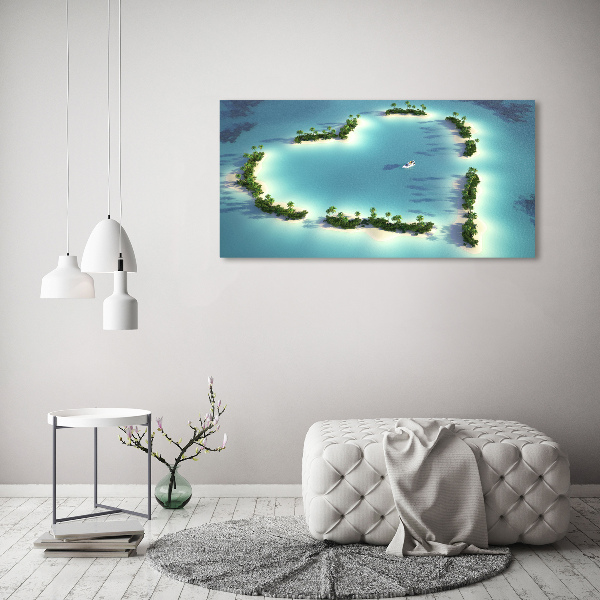 Acrylic wall picture Islands shape