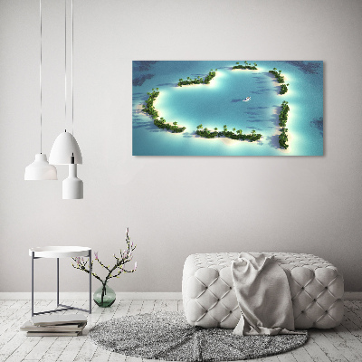 Acrylic wall picture Islands shape